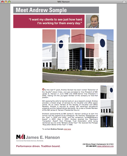 NAI James E  Hanson email campaign design  html