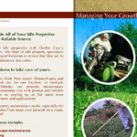 Garden Associates - Identity, print campaign designed at Delia Associates
